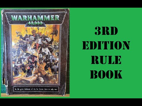3rd edition Warhammer 40k rule book review - all the way from back in 1998!