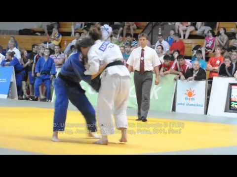 Judo 2011 Paks -70kg B- Unterwurzacher K (AUT) -- W- Katipoglu B (TUR) (Final) Junior Atom Cup.mpg