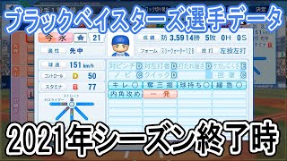【パワプロ2021】ブラックベイスターズ2021年シーズン終了時選手データ