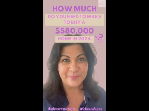 income required to afford a home valued at $580,000 in the year 2024.