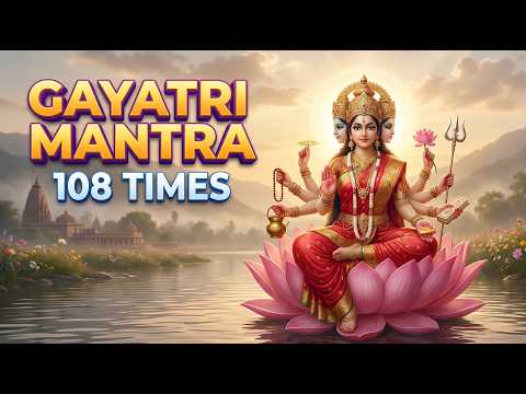 गायत्री मंत्र | Powerful Gayatri Mantra 108 Times | Om Bhur Bhuva Swaha | Peaceful Nonstop Dhun video thumbnail