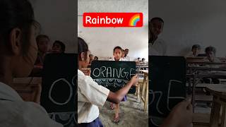 Rainbow 🌈 Colors Name 🍊🍑🟣 #shorts #activity #viralgame #motivation #nature #trending #school