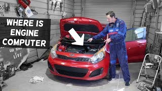 KIA RIO ENGINE COMPUTER LOCATION. WHERE IS THE ENGINE COMPUTER ECU ECM PCM