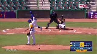 ELKIN ALCALA, 5 K S PITCHER COLOMBIA VS CHINA TAIPEI 29 SEPTIEMBRE 2021