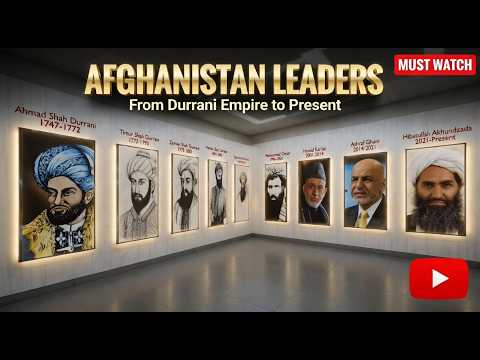 Afghanistan Leaders Through History | From Ahmad Shah Durrani to the Present #history #facts #viral