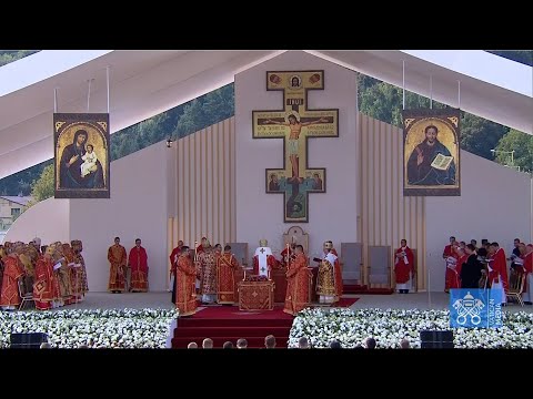 Divine Liturgy with Pope Francis, Feast of the Exaltation of the Cross, Slovakia 14 September 2021