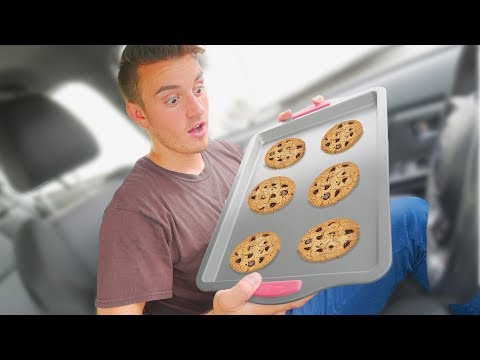 I Baked Cookies In My Car!! Video