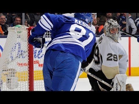 Phil Kessel scores from James van Riemsdyk