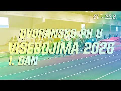 Dvoransko prvenstvo Hrvatske u višebojima 1. DAN LIVE 2026