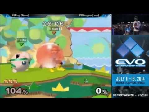 SSBM evo 2014 C9 Mango (fox) vs. CRS HungryBox (jiggypuff) (Grand Finals) smash melee