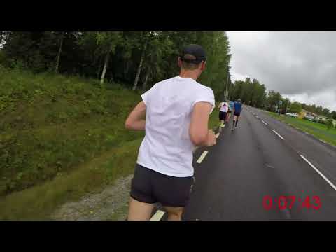 Norasjön Runt 2017 - 21,1 km (Löparperspektiv)