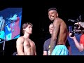 NEUMANE GIVES BLUEFACE DEATH STARE AT WEIGH IN! BLUEFACE LAUGHS IN HIS FACE | FULL WEIGH IN VIDEO