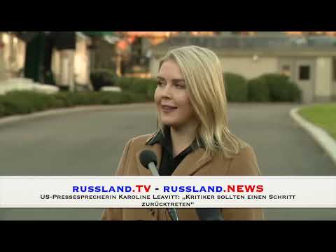 US-Pressesprecherin Karoline Leavitt: „Kritiker sollten einen Schritt zurücktreten“