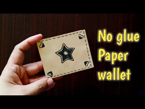 DIY Paper Wallet | No glue paper wallet | easy origami