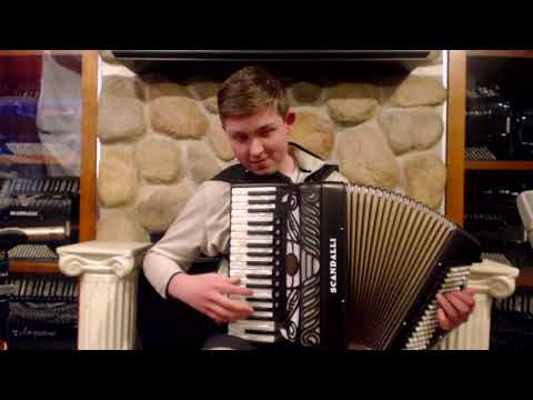 SCANTIER34ZWH - Ziricote Wood Scandalli Tierra Piano Accordion LMMH 34 96 $4999