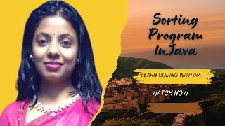 Insertion Sort Programming In Java In Hindi