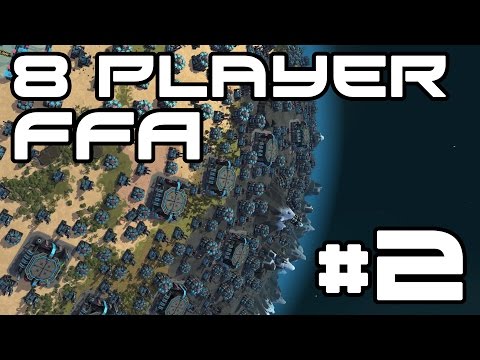 Planetary Annihialtion 8 Player FFA! #2
