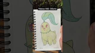 Johto Pokédex! Comment the next #sketchbook #drawing #chikorita
