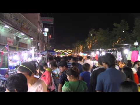 Busy Korat City Night Market