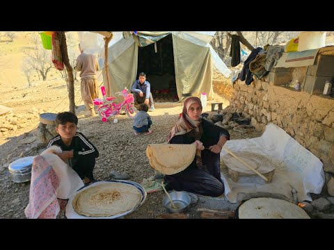 IRAN Nomadic Life: Daily routine village life of Iran | Nomadic Bread Baking 2026🥖⛰️