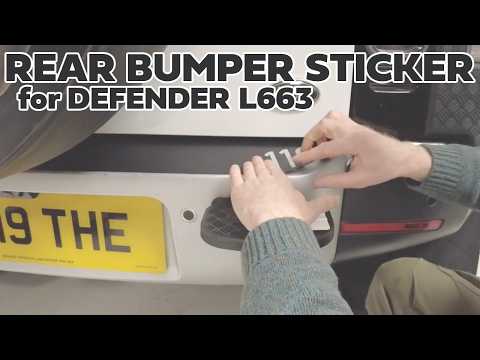 Rear Bumper Protector ( sticker ) for LAND ROVER DEFENDER L663 90 & 110