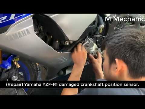 Repair | Yamaha YZF-R1 Damaged Crankshaft Position Sensor.