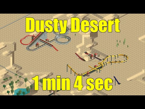 RollerCoaster Tycoon LL (OpenRCT2) Speedrun - Dusty Desert FF% [1m4s]