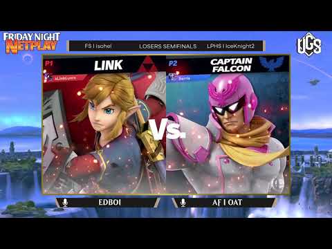 Friday Night Netplay #24 - Losers Semifinals - IceKnight2(Greninja) Vs. isohel(Link)