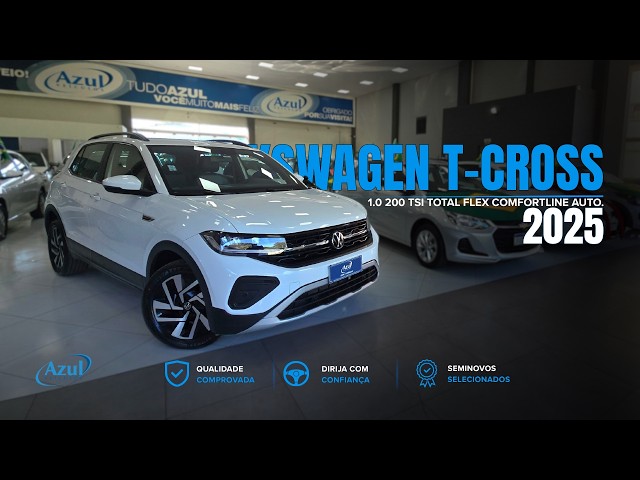 Vídeo VOLKSWAGEN T-CROSS 1.0 200 TSI TOTAL FLEX COMFORTLINE AUTOMÁTICO