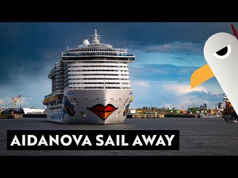 AIDAnova 💋 Sail Away Live aus Hamburg 🚢 + Beifang | 28.02.2026