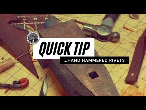 Leather Craft | Setting rivets | Leatherworking DIY