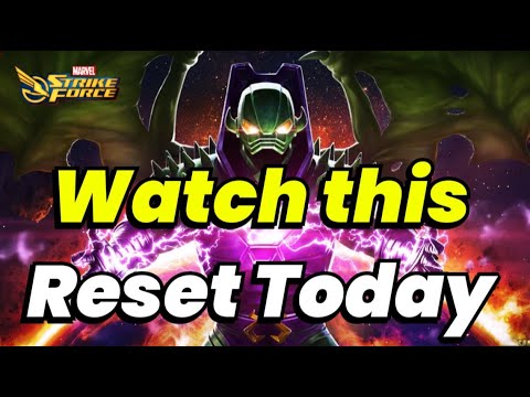 WATCH THIS BEFORE RESET! Level 110 TODAY! Quasar Trials & Danger Room RETURN! MARVEL Strike Force