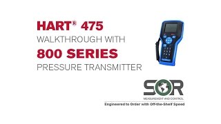 HART® 475 Walkthrough with 800 Series Pressure Transmitter
