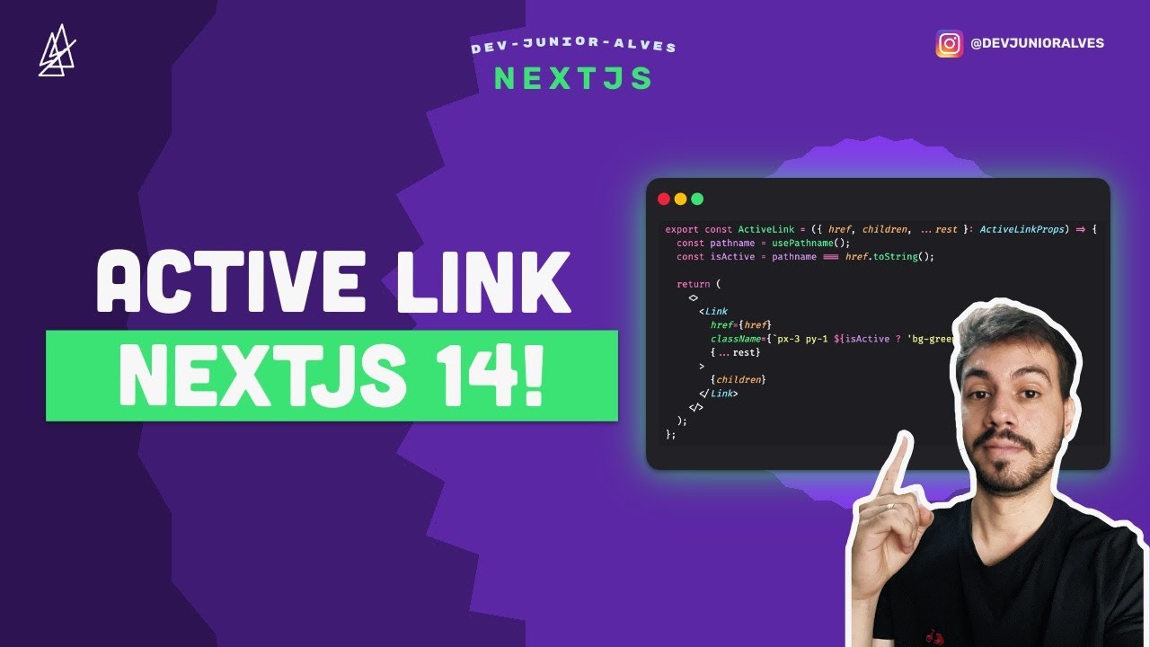 Como criar um ACTIVE LINK com NEXTJS 14?