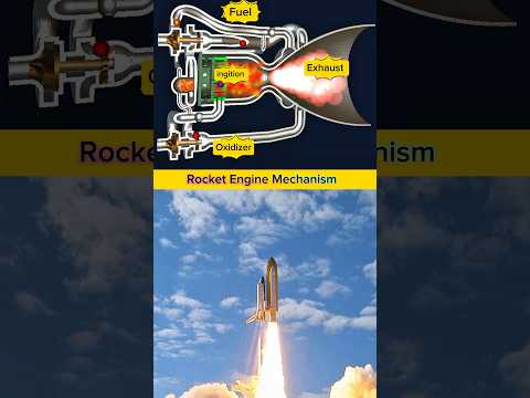 Rocket Engine Mechanism | How Fuel and Oxidizer Ignite to Create Exhaust Thrust in Rockets #rocket