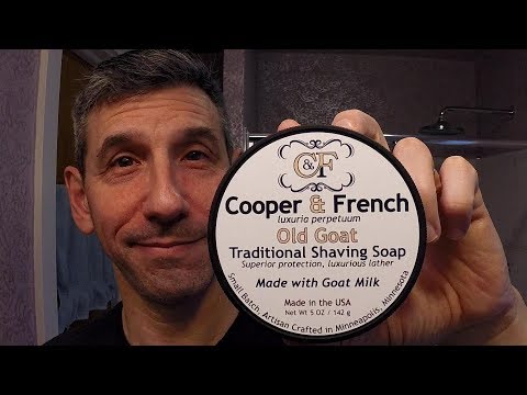 Cooper & French "Old Goat" shave soap and balm - Gillette "Old Type" safety razor