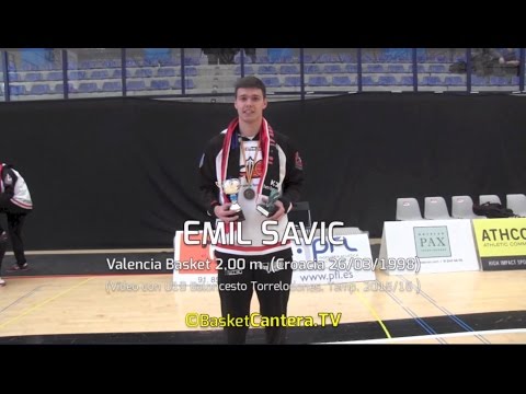 Highlights EMIL SAVIC ('98). Valencia Basket/B.Torrelodones. 2,00 m. Croacia 1998 (BasketCantera.TV)