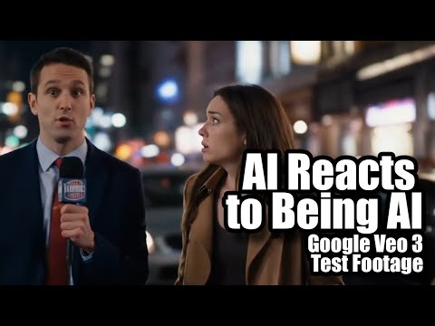 AI Reacts to Being AI: Google Veo 3 Test Footage #veo3 #ai