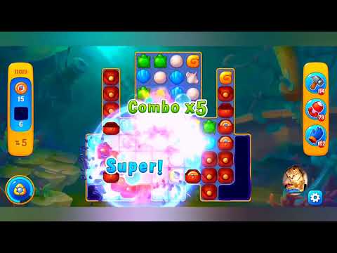 фишдом 2022  #  11019 уровень - прохождение без бустеров # Fishdom,   11019  level - no Boosters.