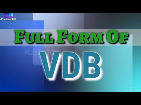 Full Form of VDB | VDB full form | VDB means | VDB Stands for | VDB का फुल फॉर्म | What is VDB | #M1