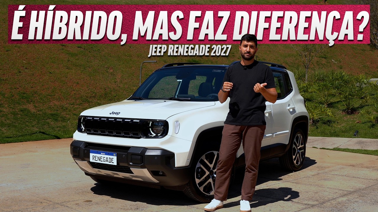 JEEP RENEGADE 2027 É HÍBRIDO, MAS SEU GRANDE ATRATIVO É OUTRO