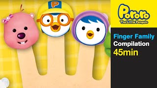 Finger Family and More (45min) | Nursery Rhymes | pororo finger family| Pororo The Little Penguin