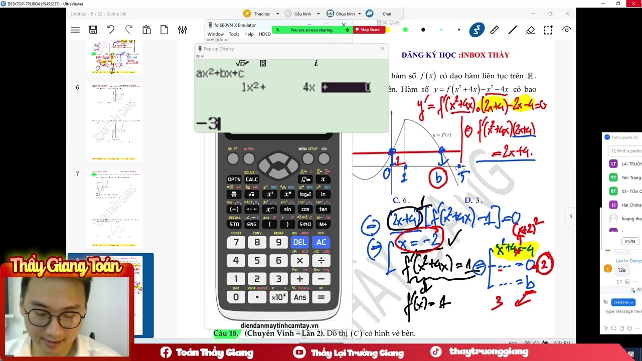 HÀM HỢP CƠ BẢN BUỔI 5 ( CHỮA TIẾP TỜ TỔNG ÔN HÀM HỢP DẠNG 2)
