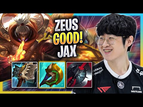 ZEUS IS SO GOOD WITH JAX! - T1 Zeus Plays Jax TOP vs Illaoi! | Bootcamp 2023