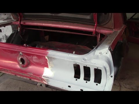 Installing Quarter Panels on a 67 Mustang