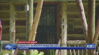 2 Moore County deputies on desk duty after armed man is shot