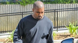 Kanye West Looking Upset At The Office After Kim Kardashian Was Body-Shamed