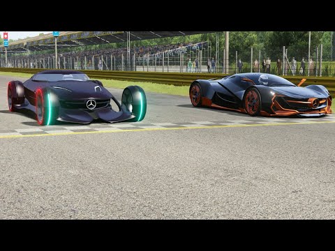 Mercedes-Benz Silver Arrow vs Mercedes-Benz Concept at Monza Full Course