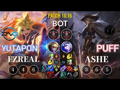 DFM Yutapon Ezreal vs IG Puff Ashe Bot - KR Patch 10.16