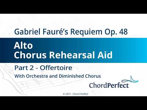 Fauré's Requiem Part 2 - Offertoire - Alto Chorus Rehearsal Aid